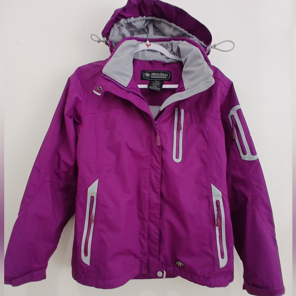 WETSKINS Victoria Rain  Hooded Jacket Purple   Sz S  EUC
